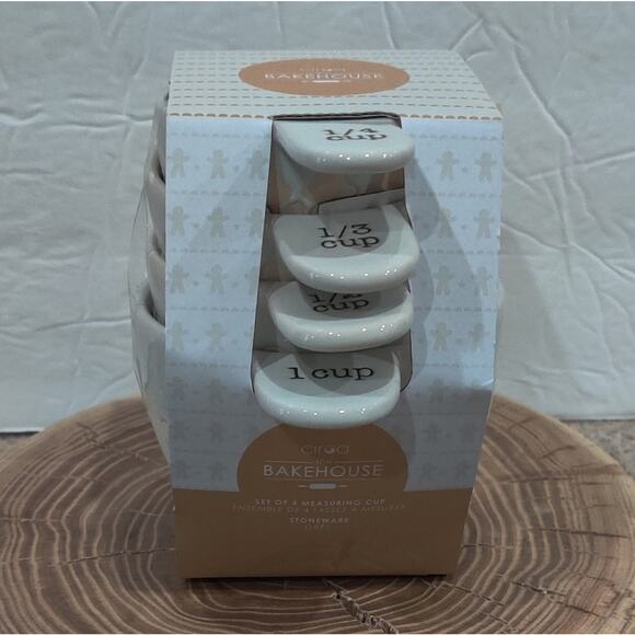 Neutral Tan Gingerbread Nesting Measuring Cups Ciroa Bakehouse Masterclass - Picture 8 of 16